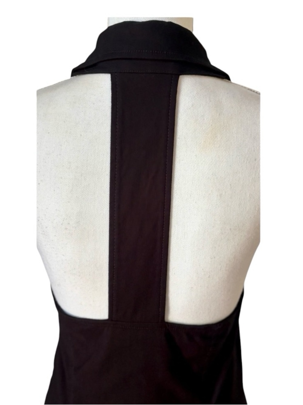 Maeve Anthropologie Black Amelia Collared Halter T Back Blazer Mini Dress L NWOT - Picture 10 of 12